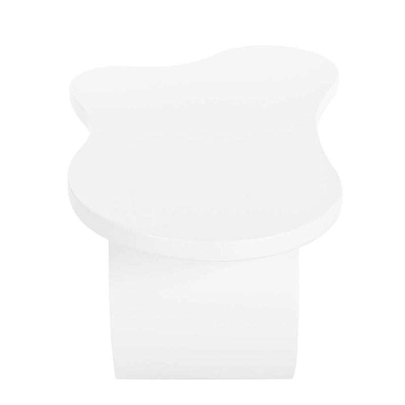 Cloud-Shaped Irregular Coffee Table with 1.5-Inch Thick Top & Curved Legs