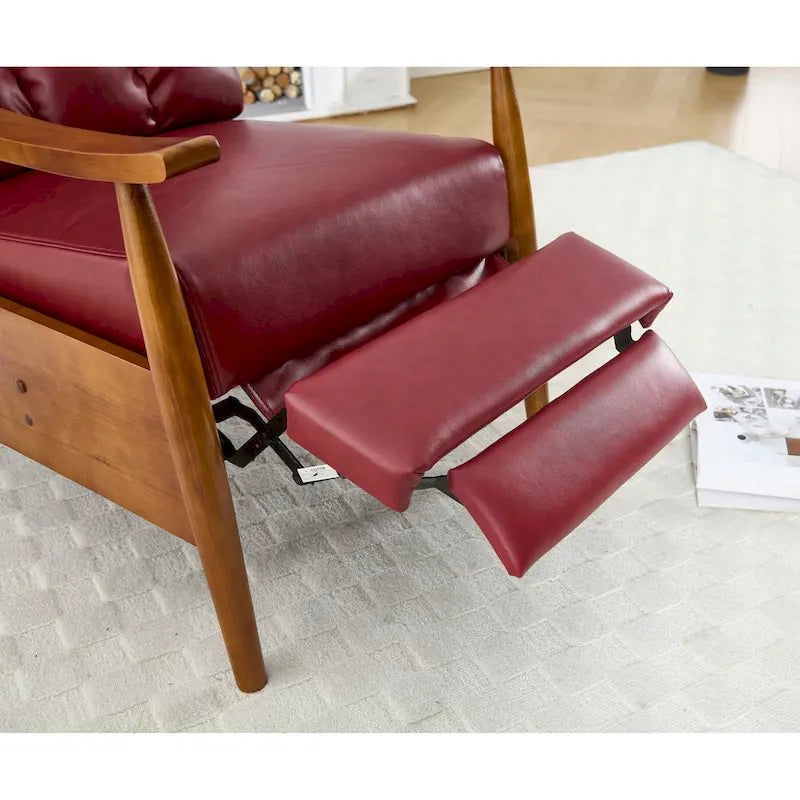 Verstellbarer Stoff-Relaxsessel mit Fußstütze und Lendenstütze