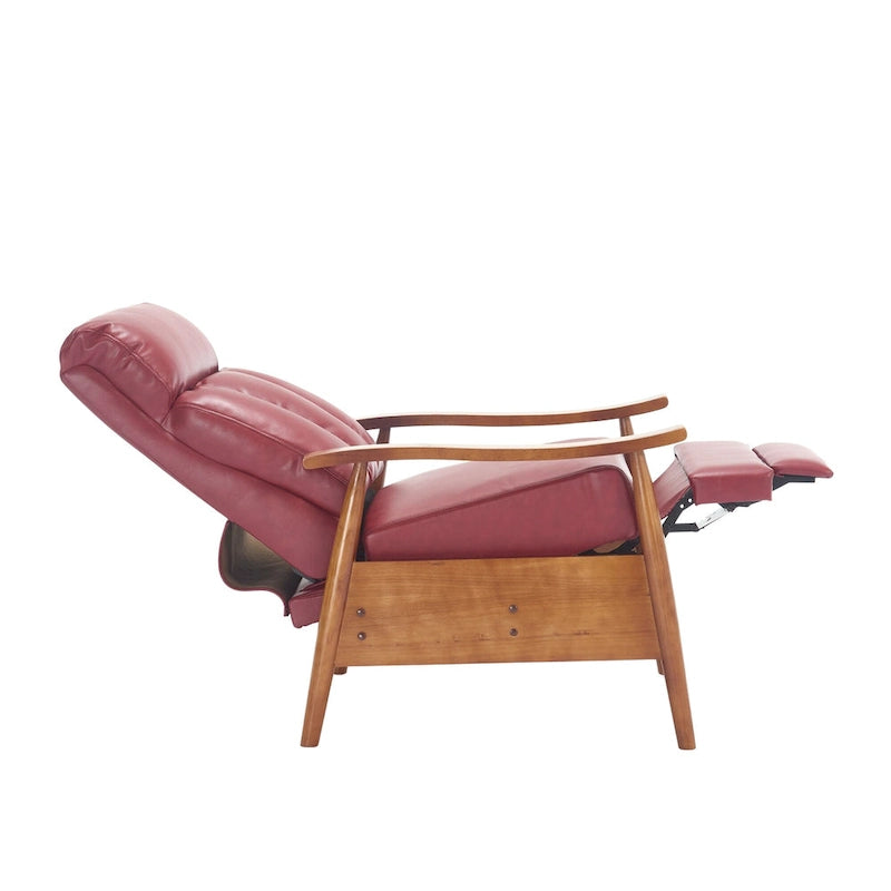 Verstellbarer Stoff-Relaxsessel mit Fußstütze und Lendenstütze