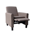 Kompaktowy materiałowy fotel rozkładany do małych pomieszczeń – nowoczesny styl