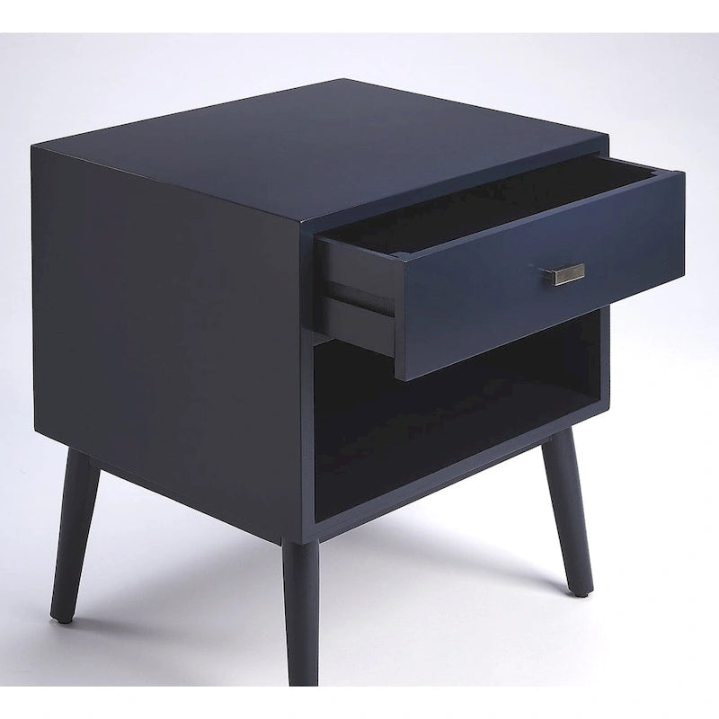 Beistelltisch aus Holz im Mid-Century-Stil mit Schublade und Ablageboden