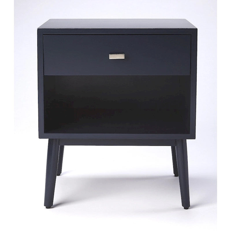 Beistelltisch aus Holz im Mid-Century-Stil mit Schublade und Ablageboden