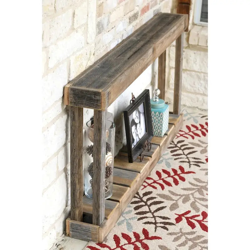 152,4 cm großer Konsolentisch aus Altholz mit Used-Look-Oberfläche
