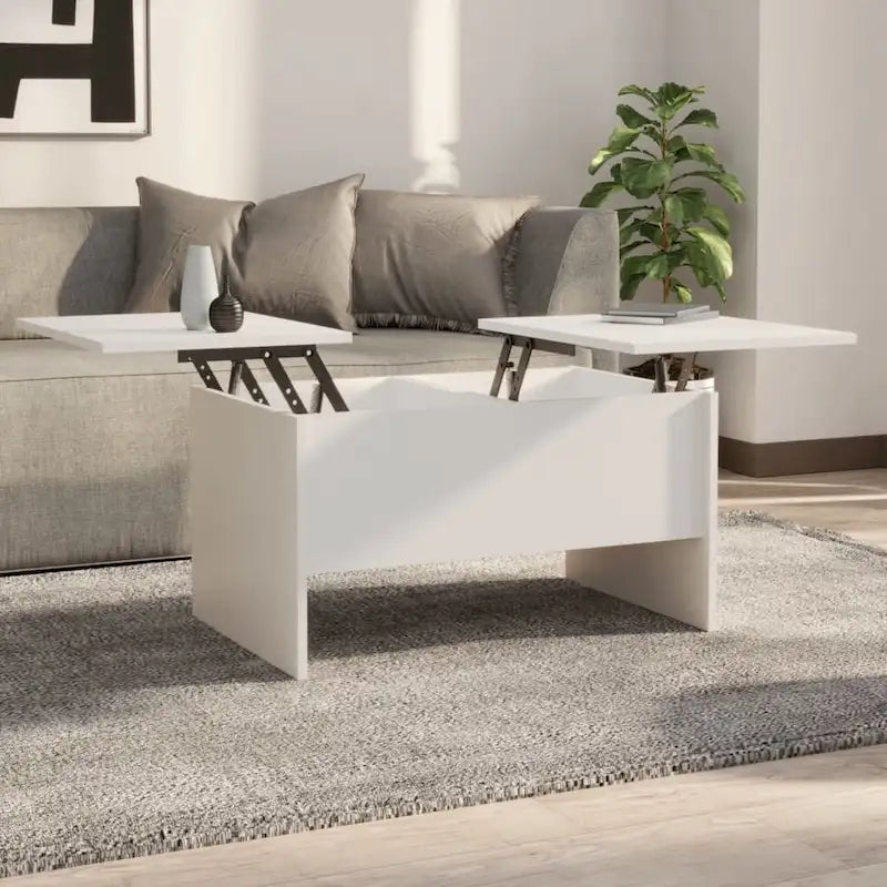 Salontafel met liftblad en twee verborgen opbergvakken