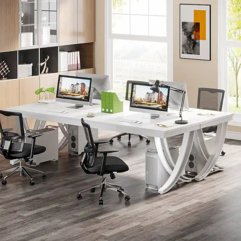 78-Inch Large Rectangular Computer Desk for Home Office & Study Room