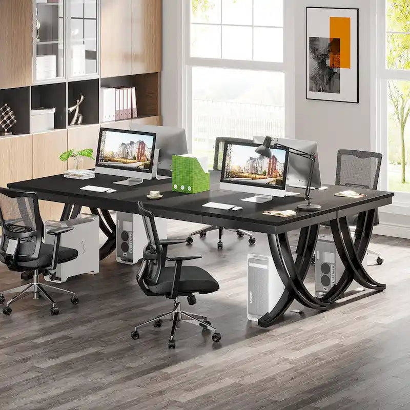 78-Inch Large Rectangular Computer Desk for Home Office & Study Room