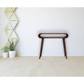 Solid Mango Wood Nordic-Style Console Table with Rounded Edges